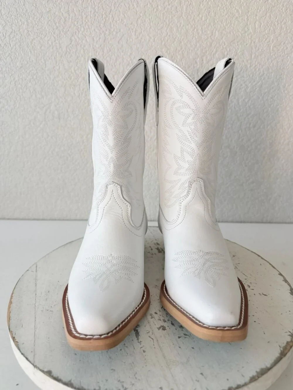 Lane Smokeshow Girls White Cowboy Boots Size 1 Western Cowgirl Kids Childrens